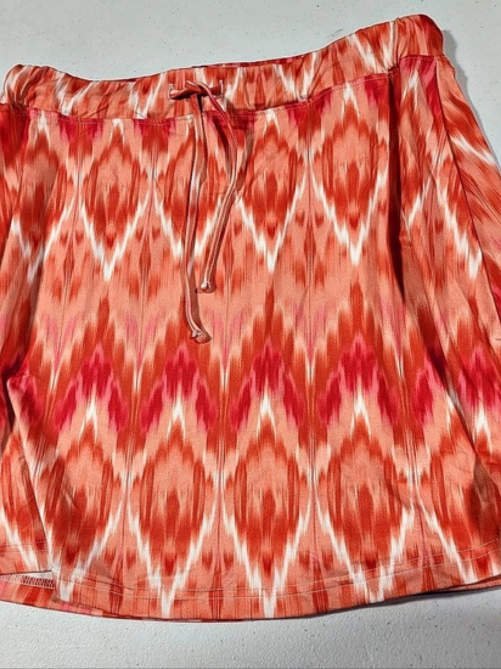 Tehama Geometric Skirt in Orange & Pink Size Medium